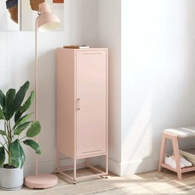 Aparador alto 36x39x123 cm aço rosa