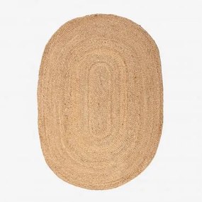 Alfombra Oval 100x140 Cm Em Juta Tempo Yute - Sklum