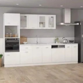 vidaXL Armário para micro-ondas “Lyon” 60x57x207 cm branco