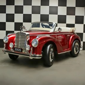 MERCEDES 300S CARRO INFANTIL BATERIA 12 VOLTS VERMELHO METALIZADO