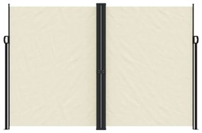 Toldo lateral retrátil 220x600 cm cor creme