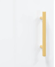 Armário de parede 34,5x34x90 cm branco brilhante