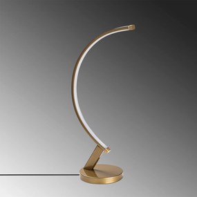 Candeeiro de Mesa Bevel – Dourado – 13x47x20 cm