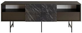 Móvel TV Derin – Preto Mármore – 180 cm x 64,7 cm x 37,1 cm