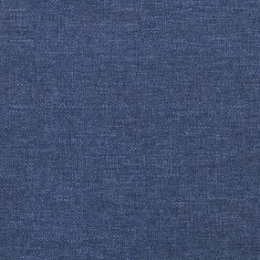 Cabeceira de cama c/ abas tecido 93x23x78/88 cm azul