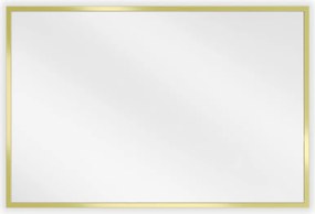 Mexen Loft espelho de casa de banho retangular 60 x 40 cm, moldura dourada - 9852-060-040-000-50