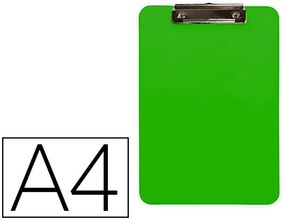 Prancheta Q-Connect Plástico Din A4 Verde 2,5mm