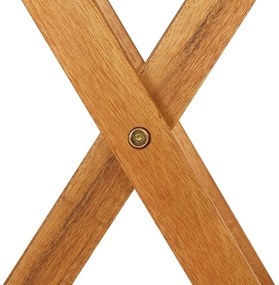 3 pcs conjunto jantar dobrável p/ jardim madeira acácia maciça