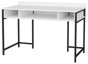 Secretária de Estudo Alma - Preto e Branco - 120x60x74,8 cm