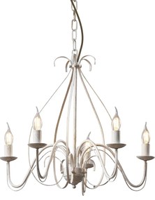 Lustre Clássico Creme 5-Luzes - Giuseppe