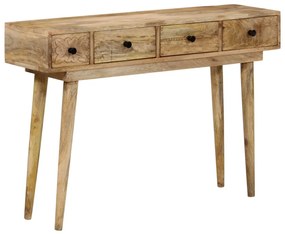 Mesa consola 110x30x75 cm madeira de mangueira maciça
