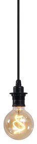 Candeeiro Pendente Exterior Preto IP44 - Cava