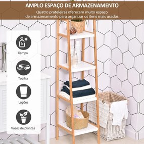 Estante Panda em Bambu para Casa de Banho - Design Natura