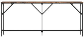 Mesa consola 180x23x75 cm derivados de madeira carvalho fumado