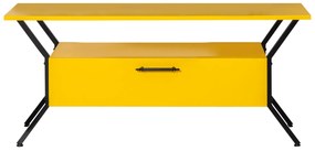 Móvel TV Tarz – Amarelo/Preto – 125x54x35 cm