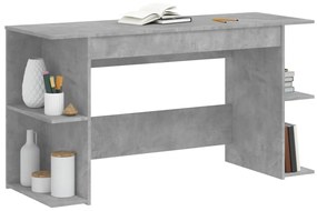 Secretária 140x50x75 cm derivados de madeira cinza cimento