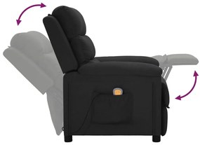 Poltrona de massagens tecido preto