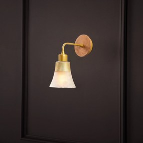 Candeeiro de Parede Foca – Dourado – 13x28 cm