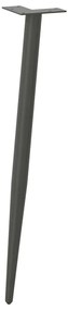 Pés de mesa de console formato cônico 4 peças antracite 72-73 cm aço