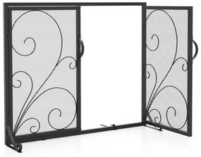 Conjunto de 4 bancos de bar de 26" com pernas de metal e apoio para os pés - marrom rústico