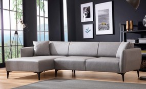 Sofá de Canto Belissimo – Cinzento – 140 x 270 cm