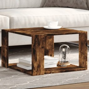 Mesa de centro 51,5x51,5x30cm derivados madeira carvalho fumado