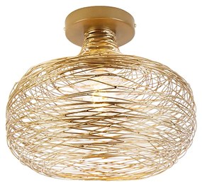Candeeiro de teto design dourado - Sarella Design