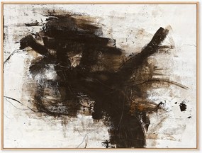 Quadro em tela emoldurado pintado à mão The Invisible