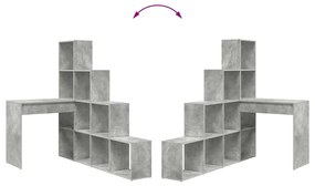 Secretária de canto Cinzento cimento 101,5 x 149,5 x 149,5 cm