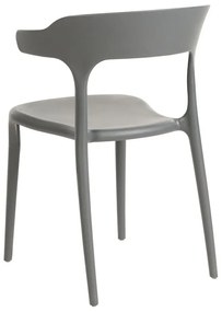 Conjunto de 8 cadeiras de jantar cinzentas GUBBIO Beliani