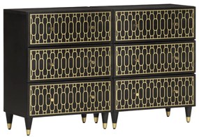 vidaXL Móveis de apoio 2 pcs 60x33x75 cm madeira de mangueira maciça