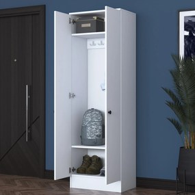 Hall Stand P6 – Branco – 59,8 cm x 182,8 cm x 37,5 cm