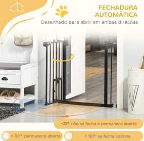 PawHut Barreira de Segurança para Cães Animais de Estimação 74-80cm pa