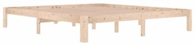 Estrutura de cama super king 180x200 cm madeira maciça