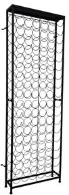 241598 vidaXL Suporte vertical para garrafas de vinho, metal por 108 garrafas