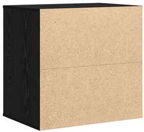 Cômoda de Canto Carvalho Preto 60x41x58 cm Madeira de Engenharia