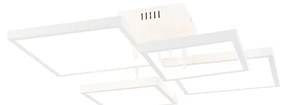 Luminária de teto branca incl. LED 3 níveis regulável 4 luzes - Lejo Design