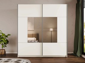 Roupeiro Honolulu 273, Caxemira, 215x200x65cm, 169 kg, Portas para roupeiro: Deslizante, Número de prateleiras: 4, Número de prateleiras: 4