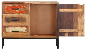 Aparador 88x30x73 cm madeira recuperada maciça