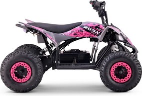 MINI MOTO 4 PARA CRIANÇAS 1000W 36V Roan RATTE C/ Marcha atrás e limitador Rosa