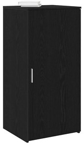 vidaXL Armário de arrumação preto 50x45x103,5 cm madeira projetada