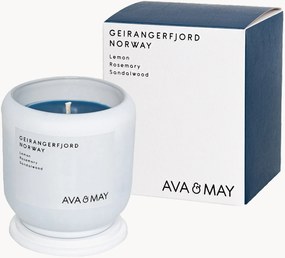 Vela perfumada Geirangerfjord (limão, alecrim, sândalo)