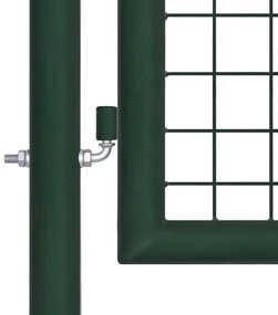 Portão de cerca 100x150 cm aço verde