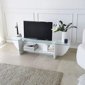 TV Stand Lily – Branco – 158 cm x 40 cm x 35 cm