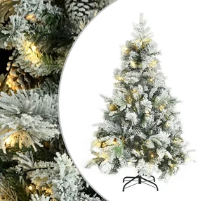 Árvore de Natal Artificial com Neve 180 cm Pvc Verde - 320964