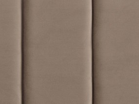 Cama de casal em veludo taupe 180 x 200 cm VILLETTE Beliani