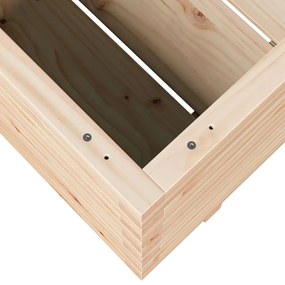 Vaso/floreira de jardim 90x60x49,5 cm madeira de pinho maciça