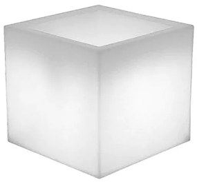 VASO QUADRADO NARCISO 40 CM COM LUZ LED RGB SOLAR + BATERIA RECARREGÁVEL HOTEL, CASA, JARDIM, RESTAURANTE, BAR