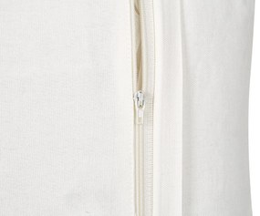 Conjunto 2 almofadas decorativas padrão floral algodão branco e creme 45 x 45 cm NOTELEA Beliani