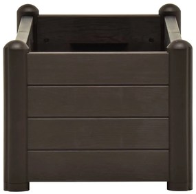 Canteiro elevado para jardim PP 100x43x35 cm moca